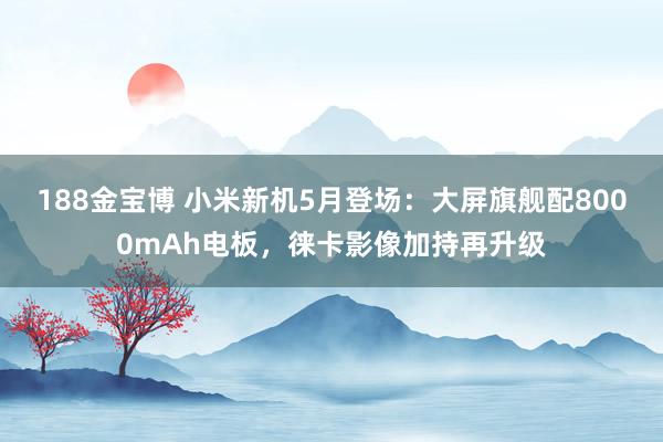 188金宝博 小米新机5月登场：大屏旗舰配8000mAh电板，徕卡影像加持再升级
