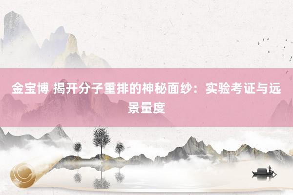 金宝博 揭开分子重排的神秘面纱：实验考证与远景量度